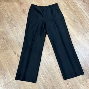 Ann Taylor Petite 100% Black Silk Pants 8P
